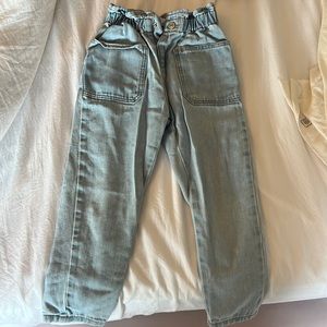Zara paper bag jeans